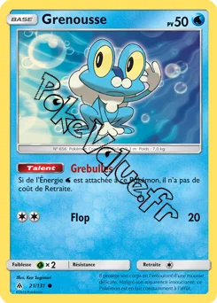 Carte Pokémon Grenousse n°21 de la série Lumière Interdite