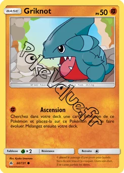 Carte Pokémon Griknot  n°60 de la série Lumière Interdite
