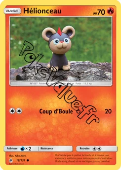 Carte Pokémon Hélionceau n°18 de la série Lumière Interdite