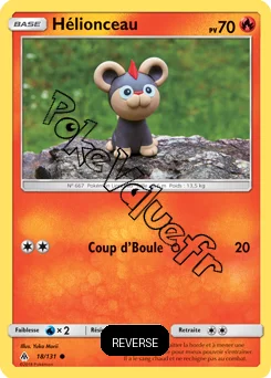 Carte Pokémon Hélionceau Reverse n°18 de la série Lumière Interdite