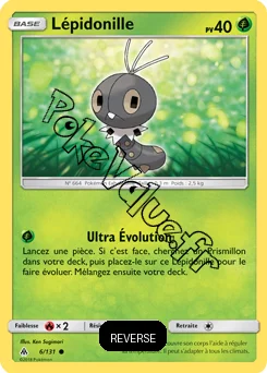 Carte Pokémon Lépidonille Reverse n°6 de la série Lumière Interdite