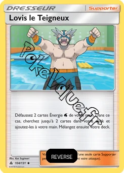 Carte Pokémon Lovis le Teigneux Reverse n°104 de la série Lumière Interdite