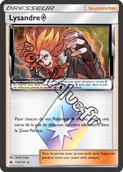 Carte Pokémon Lysandre n°110 de la série Lumière Interdite