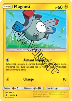 Carte Pokémon Magnéti n°34 de la série Lumière Interdite