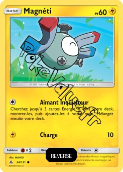 Carte Pokémon Magnéti Reverse n°34 de la série Lumière Interdite