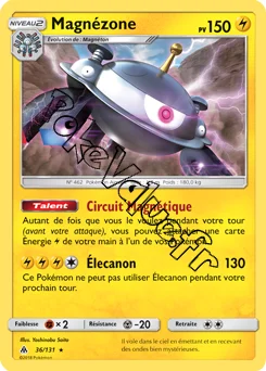 Carte Pokémon Magnézone n°36 de la série Lumière Interdite