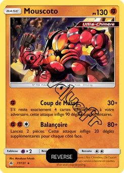 Carte Pokémon Mouscoto  Reverse n°77 de la série Lumière Interdite