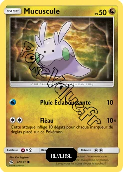 Carte Pokémon Mucuscule Reverse n°92 de la série Lumière Interdite