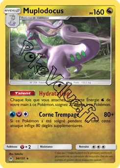 Carte Pokémon Muplodocus n°94 de la série Lumière Interdite