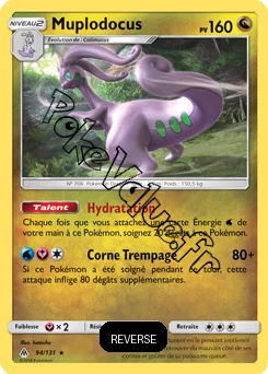 Carte Pokémon Muplodocus Reverse n°94 de la série Lumière Interdite