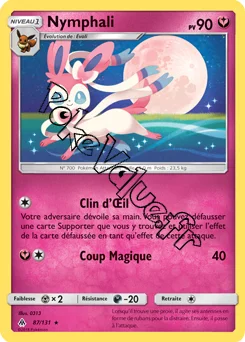 Carte Pokémon Nymphali n°87 de la série Lumière Interdite