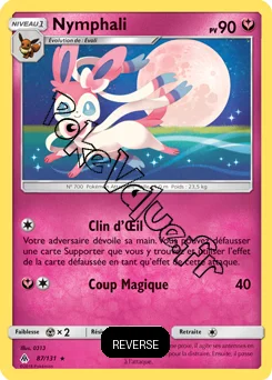Carte Pokémon Nymphali Reverse n°87 de la série Lumière Interdite