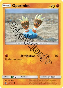 Carte Pokémon Opermine n°66 de la série Lumière Interdite
