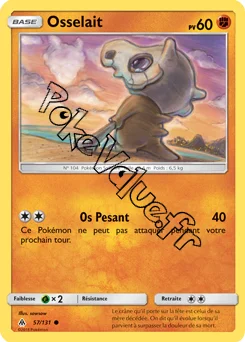 Carte Pokémon Osselait  n°57 de la série Lumière Interdite