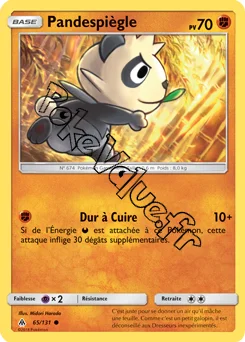 Carte Pokémon Pandespiègle n°65 de la série Lumière Interdite