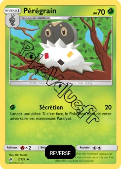 Carte Pokémon Pérégrain Reverse n°7 de la série Lumière Interdite