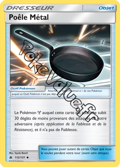 Carte Pokémon Poêle Métal n°112 de la série Lumière Interdite