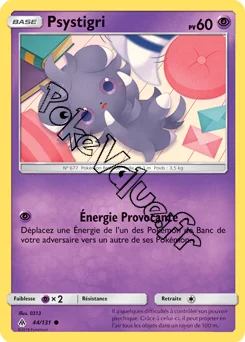 Carte Pokémon Psystigri n°44 de la série Lumière Interdite