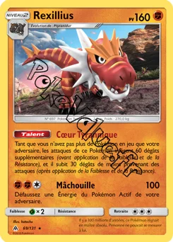 Carte Pokémon Rexillius n°69 de la série Lumière Interdite