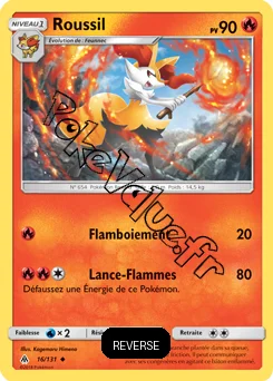 Carte Pokémon Roussil Reverse n°16 de la série Lumière Interdite