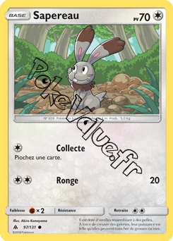 Carte Pokémon Sapereau n°97 de la série Lumière Interdite