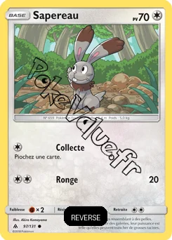 Carte Pokémon Sapereau Reverse n°97 de la série Lumière Interdite