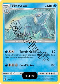 Carte Pokémon Séracrawl Reverse n°30 de la série Lumière Interdite