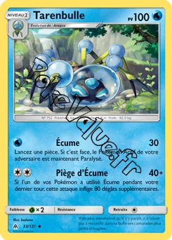 Carte Pokémon Tarenbulle n°33 de la série Lumière Interdite
