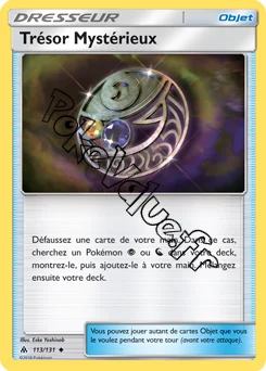 Carte Pokémon Trésor Mystérieux n°113 de la série Lumière Interdite