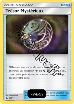 Carte Pokémon Trésor Mystérieux Reverse n°113 de la série Lumière Interdite