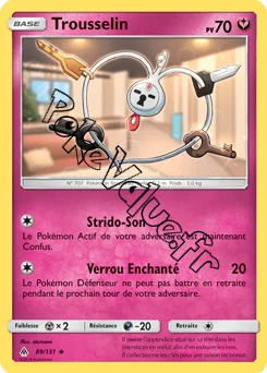 Carte Pokémon Trousselin n°89 de la série Lumière Interdite