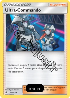 Carte Pokémon Ultra Commando Reverse n°114 de la série Lumière Interdite