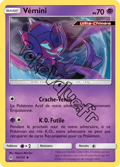 Carte Pokémon Vémini n°55 de la série Lumière Interdite