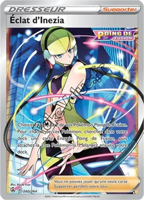 Carte Pokémon Éclat d'Inezia n°260 de la série Poing de Fusion