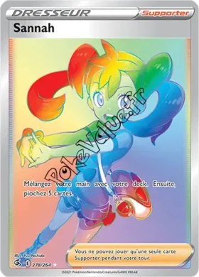 Carte Pokémon Sannah n°278 de la série Poing de Fusion