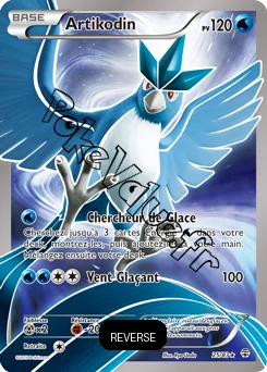 Carte Pokémon Articuno  Reverse n°25 de la série Générations