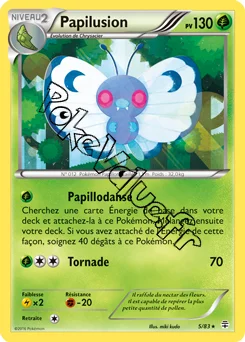 Carte Pokémon Butterfree  n°5 de la série Générations