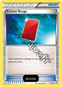 Carte Pokémon Carton Rouge Reverse n°71 de la série Générations