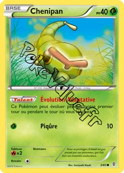 Carte Pokémon Caterpie  n°3 de la série Générations