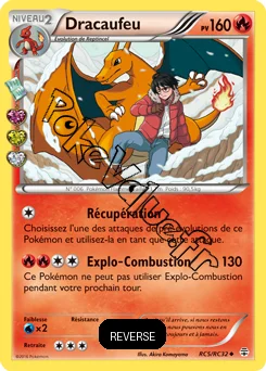 Carte Pokémon Charizard  Reverse n°RC5 de la série Générations