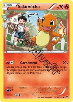Carte Pokémon Charmander  n°RC3 de la série Générations