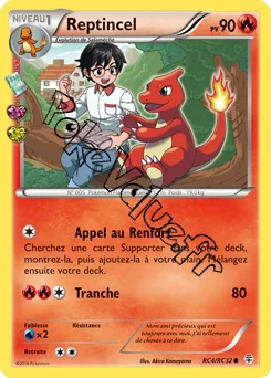Carte Pokémon Charmeleon  n°RC4 de la série Générations