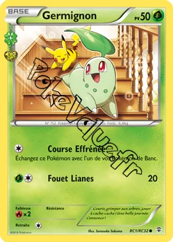 Carte Pokémon Chikorita  n°RC1 de la série Générations