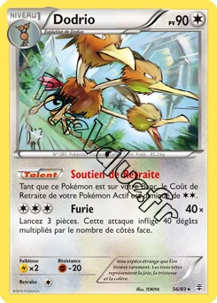 Carte Pokémon Dodrio  n°56 de la série Générations