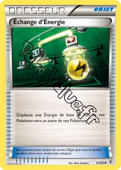 Carte Pokémon Échange d'Énergie n°61 de la série Générations