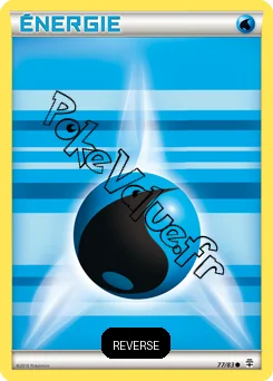 Carte Pokémon Énergie Eau Reverse n°77 de la série Générations