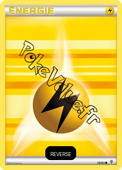 Carte Pokémon Énergie Électrique Reverse n°78 de la série Générations