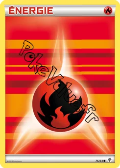 Carte Pokémon Énergie Feu n°76 de la série Générations
