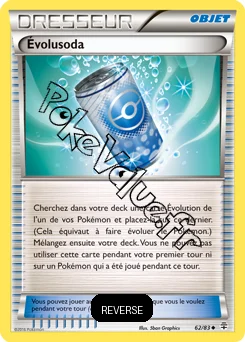 Carte Pokémon Évolusoda Reverse n°62 de la série Générations