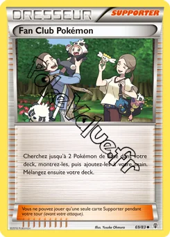 Carte Pokémon Fan Club Pokémon n°69 de la série Générations